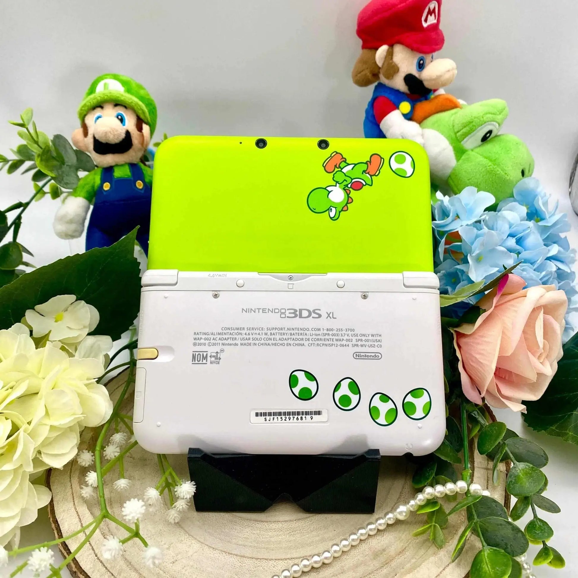 Nintendo 3DS XL Yoshi gemoddet - 3DSRenew