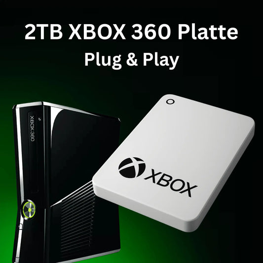 2TB XBOX 360 Festplatte | Kompatibel mit allen Xbox 360 Modellen