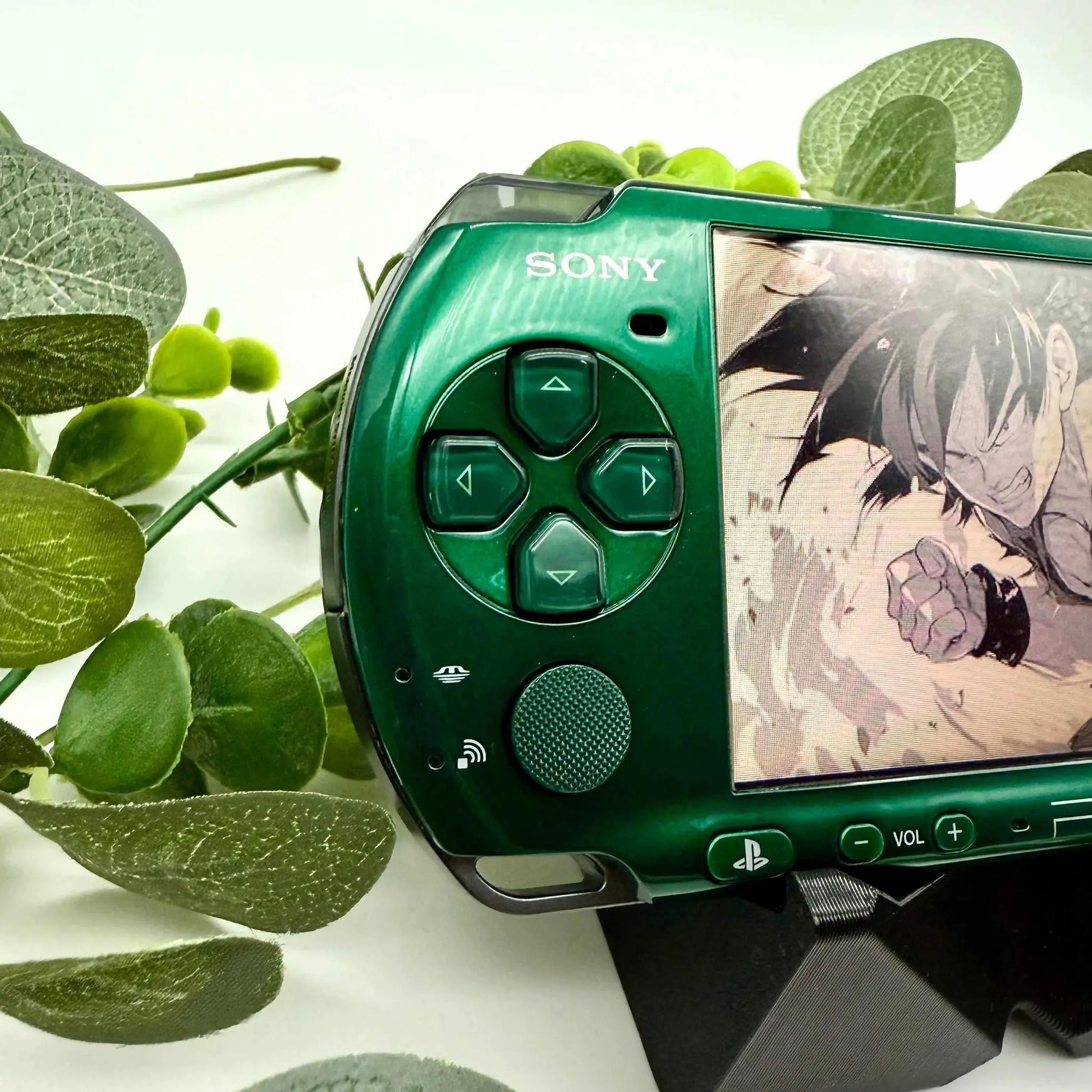 PSP 3000 in grün gemoddet - 3DSRenew