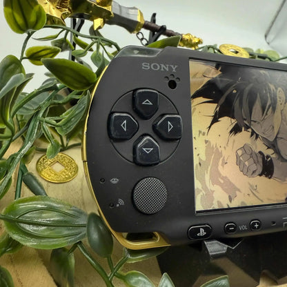 PSP 3000 in schwarz gold gemoddet - 3DSRenew