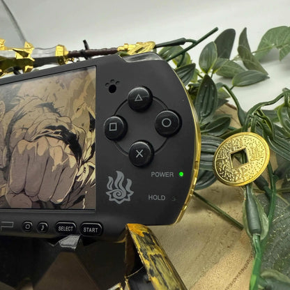 PSP 3000 in schwarz gold gemoddet - 3DSRenew