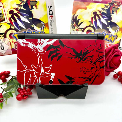 Nintendo 3DS XL schwarz rot Pokemon XY gemoddet - 3DSRenew