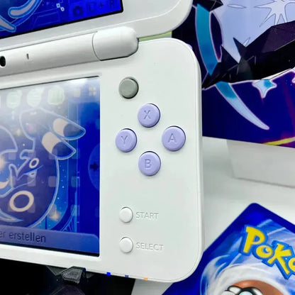 New Nintendo 2DS XL in weiß/lavendel gemoddet - 3DSRenew