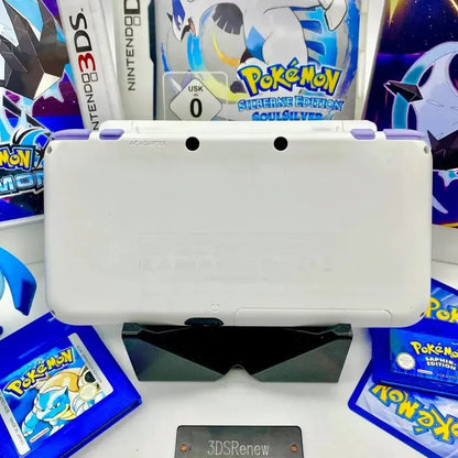New Nintendo 2DS XL in weiß/lavendel gemoddet - 3DSRenew