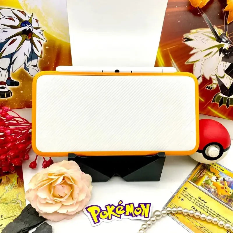 New Nintendo 2DS XL in weiß/orange gemoddet - 3DSRenew