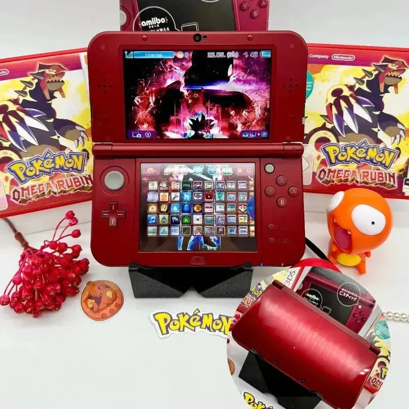 New Nintendo 3DS XL metallic rot gemoddet - 3DSRenew