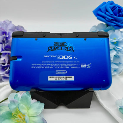 Nintendo 3DS XL schwarz blau Smash Bros