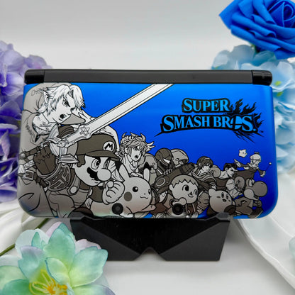 Nintendo 3DS XL schwarz blau Smash Bros