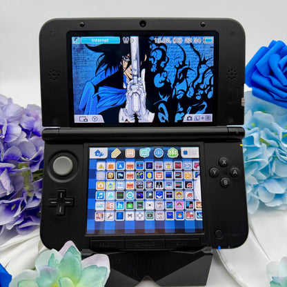 Nintendo 3DS XL schwarz blau Smash Bros